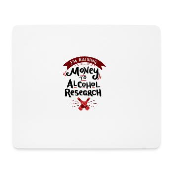 CRAFT BIÈRE: J'amasser des fonds pour la recherche de l'alcool - Tapis de souris (format paysage) - blanc - Devant