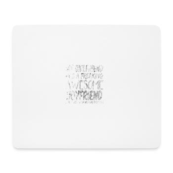 flippe petit ami impressionnant valentines cadeau jour - Tapis de souris (format paysage) - blanc - Devant