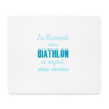BIATHLON - Mousepad (Querformat) - Weiß - Vorne