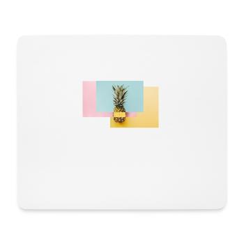 Bunte Ananas / Geschenk Idee - Mousepad (Querformat) - Weiß - Vorne