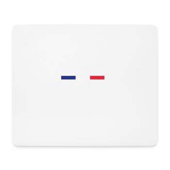 Paris Eiffel Tower und Frankreich Flagge Französisch stolz - Mousepad (Querformat) - Weiß - Vorne