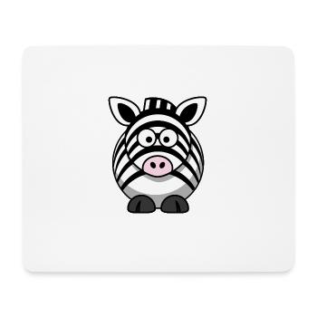 Zebra,Tier,Comic - Mousepad (Querformat) - Weiß - Vorne