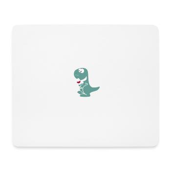 Winsoaur - Wein Dinosaurier T-Rex Lustig Geschenk - Mousepad (Querformat) - Weiß - Vorne