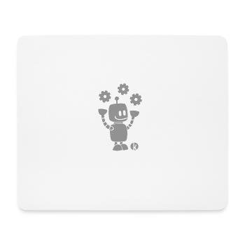 Funny Robot - Gears - Engineer Gifty - Mouse Pad (horizontal) - white - Front