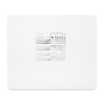 KRANKENWAGEN-FAHRER - Mousepad (Querformat) - Weiß - Vorne