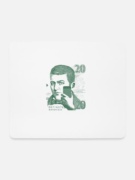Honduras 20 lempiras Dionisio de Herrera - Mouse Pad (horizontal) - white