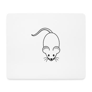 Maus,mäuschen,weisse maus - Mousepad (Querformat) - Weiß - Vorne