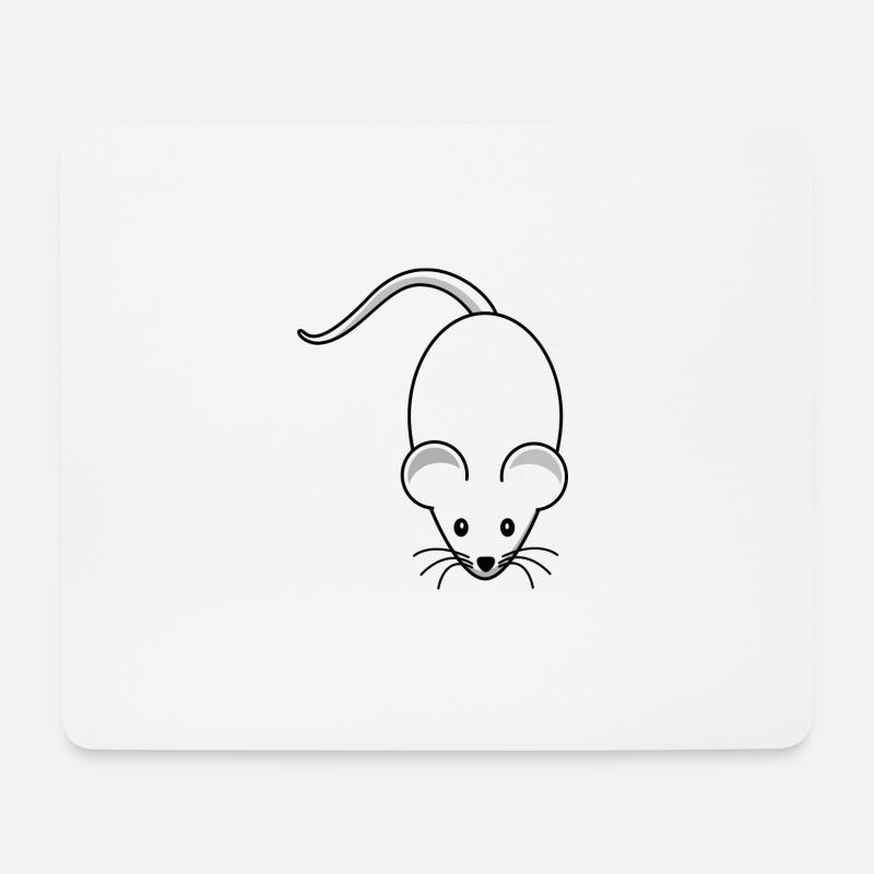 Maus,mäuschen,weisse maus - Mousepad (Querformat) - Weiß