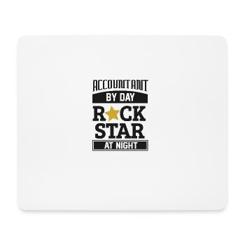 Buchhalter- Party Shirt - Mousepad (Querformat) - Weiß - Vorne
