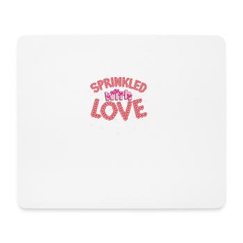 Sprinkled with love valentines gift - Mouse Pad (horizontal) - white - Front
