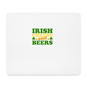 Cheers irlandais et bières Saint Patrick - Tapis de souris (format paysage) - blanc - Devant