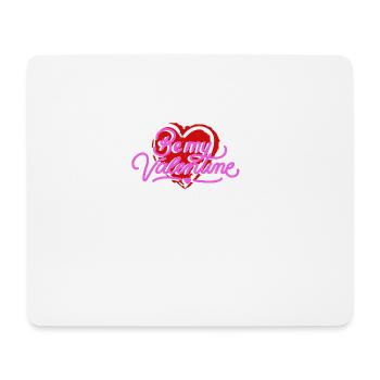 Shop Be My Valentine Red Heart Gift Design - Mousepad (Querformat) - Weiß - Vorne