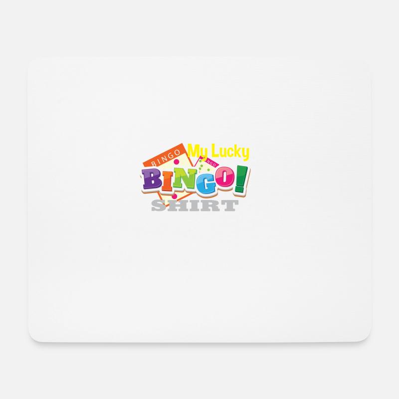 My Lucky Bingo Shirt Bingo player gift - Mouse Pad (horizontal) - white