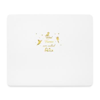 fairy fairies fairy first name Alica - Mouse Pad (horizontal) - white - Front