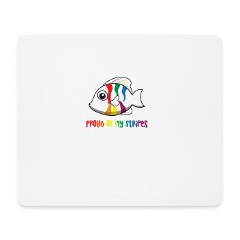 Gay - Fier - Gay - Gay Pride - Cadeau - Tapis de souris (format paysage) - blanc - Devant