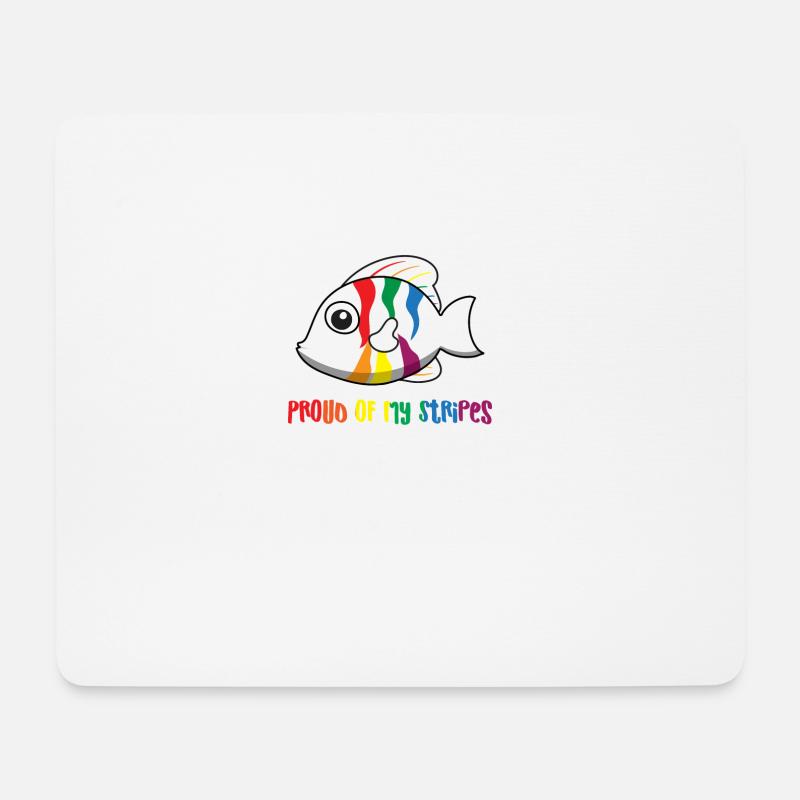 Gay - Proud - Homosexuell - Gay Pride - Geschenk - Mousepad (Querformat) - Weiß