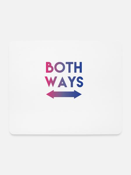 Bisexual T-Shirt - Gay Pride - Bi- Geschenk - Mousepad (Querformat) - Weiß