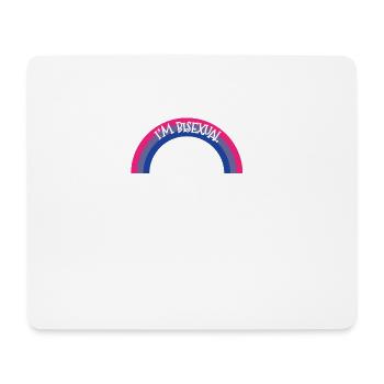 Bisexuelles Shirt - Bi - Gay Pride - LGBT - Cadeau - Tapis de souris (format paysage) - blanc - Devant
