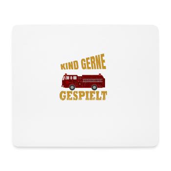 firetruck2 - Mousepad (Querformat) - Weiß - Vorne