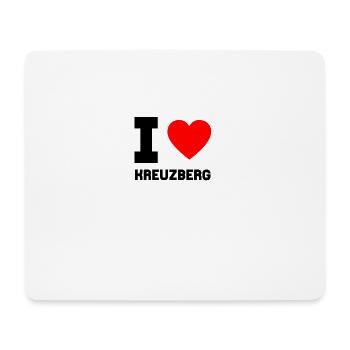I Love Berlin Kreuzberg Gift Idea hometown - Mouse Pad (horizontal) - white - Front