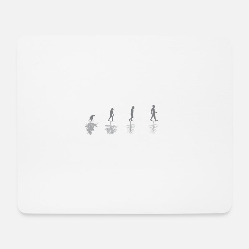 Evolution - Umwelt - Sarkasmus - Natur - Geschenk - Mousepad (Querformat) - Weiß