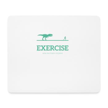 T-shirt de formation - Courir - Sport - Drôle - Tapis de souris (format paysage) - blanc - Devant
