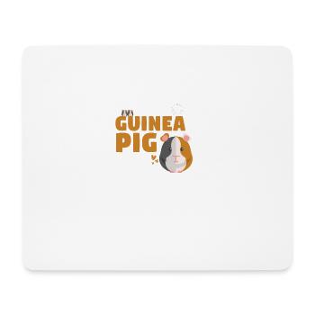 cochon Guinée cadeau animal cochon Guinée - Tapis de souris (format paysage) - blanc - Devant