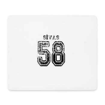58 Sivas Türkisches Nummernschild als Geschenk - Mousepad (Querformat) - Weiß - Vorne