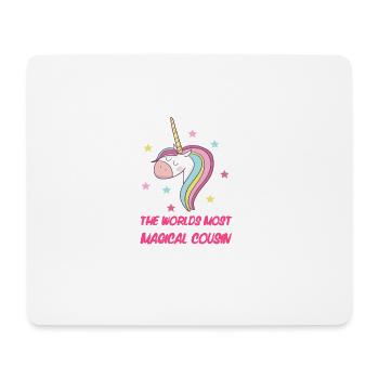 les mondes cousine plus magique - Tapis de souris (format paysage) - blanc - Devant