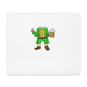 St Patricks Day Leprechaun Costume Goblin Kostüm - Mousepad (Querformat) - Weiß - Vorne