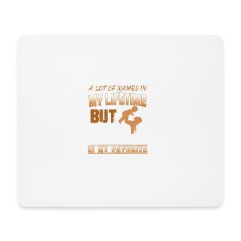 Stolzer Papa T-Shirt, Papa Geschenk - Mousepad (Querformat) - Weiß - Vorne