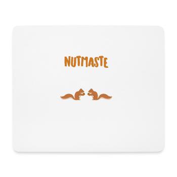 Yoga - Nüsse - Lustig - Geschenk - Entspannung - Mousepad (Querformat) - Weiß - Vorne
