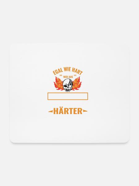HERBSTEIN - Egal wie hart du bist HERBSTEIN ist HÄ - Mousepad (Querformat) - Weiß