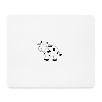 Cow, cows, cow, Cow funny farmer - Mouse Pad (horizontal) - white - Front