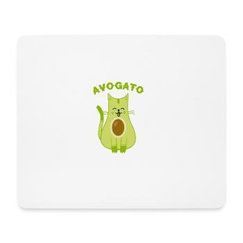 Avogato T-Shirt - Funny Avo-Gato Cinco De Mayo Cat - Mouse Pad (horizontal) - white - Front