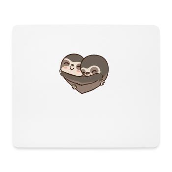 Paresse - Paresse - Couple - cadeau - Partenaire - Tapis de souris (format paysage) - blanc - Devant