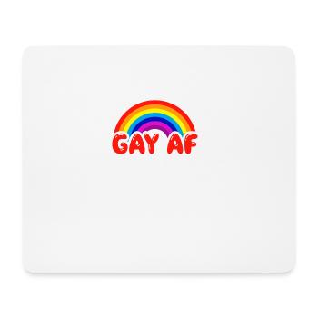 Homosexuelle AF lustige homosexuelle Flaggen-Regenbogen färbt LGBTQ - Mousepad (Querformat) - Weiß - Vorne