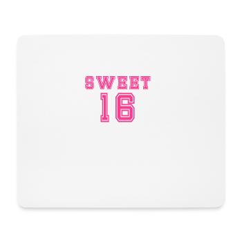 Süßes 16 T-Shirt - Mousepad (Querformat) - Weiß - Vorne