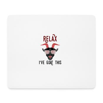 Pun Relax I've Goat This - Mouse Pad (horizontal) - white - Front