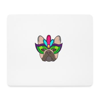 I love French Bulldog Gift Carnival - Mouse Pad (horizontal) - white - Front