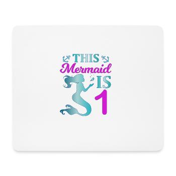 This Mermaid is 1 - Mousepad (Querformat) - Weiß - Vorne