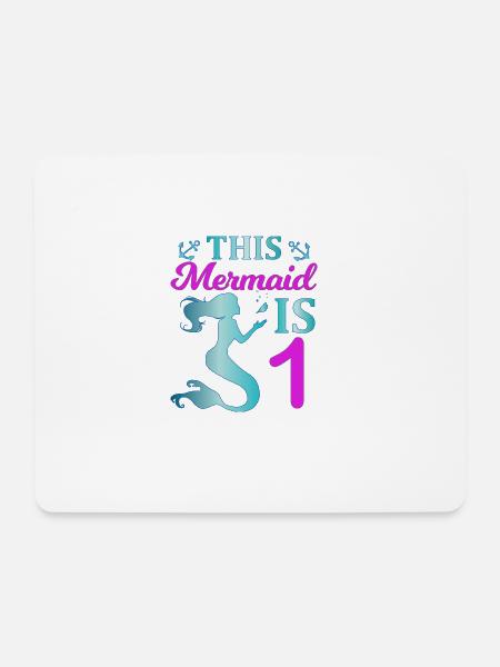 This Mermaid is 1 - Mouse Pad (horizontal) - white