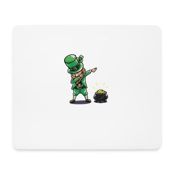 St Patricks tenue de jour T-Rex cadeau Bière Irlande - Tapis de souris (format paysage) - blanc - Devant