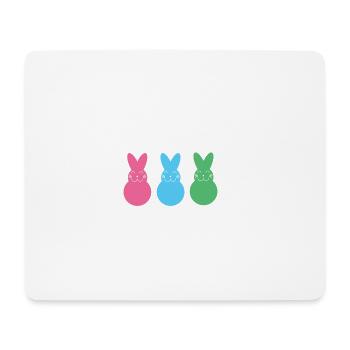 Pâques - Lapin de Pâques - Pâques - Cadeaux - Tapis de souris (format paysage) - blanc - Devant