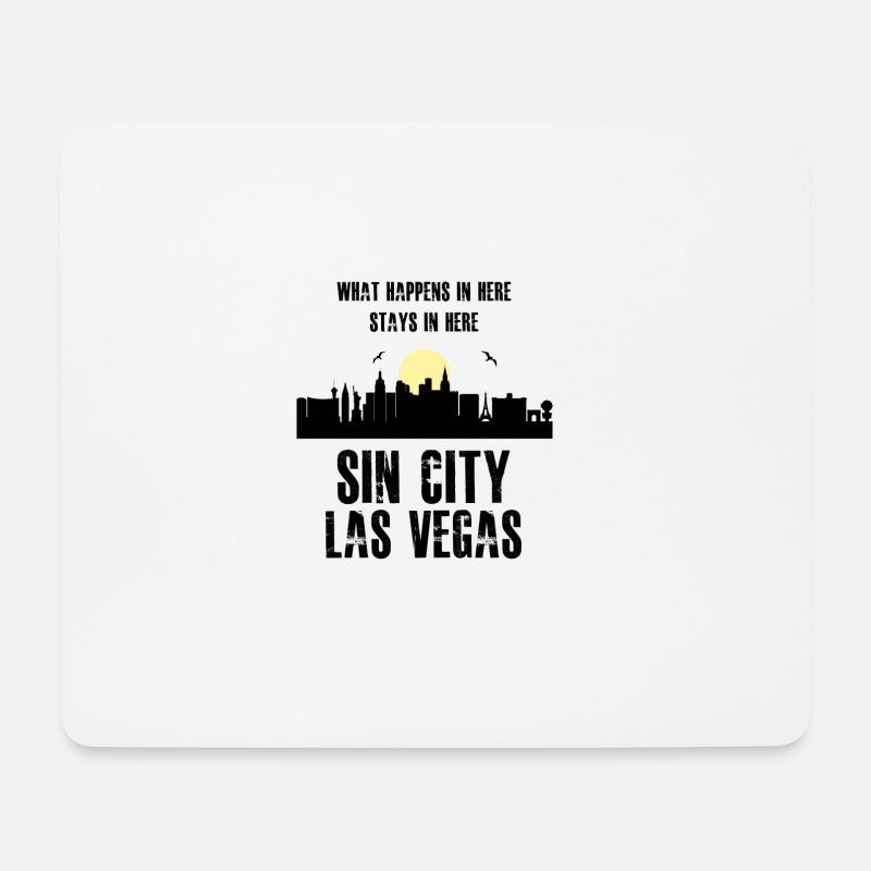 LAS VEGAS - Mousepad (Querformat) - Weiß