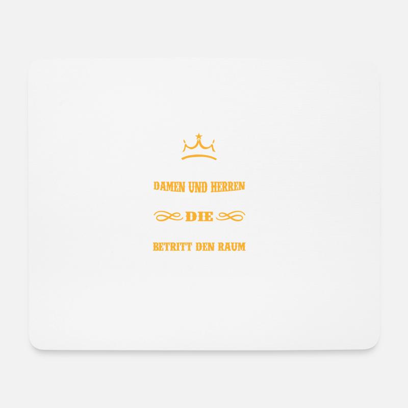 STALKERIN Majestät betritt den Raum Geschenk - Mousepad (Querformat) - Weiß