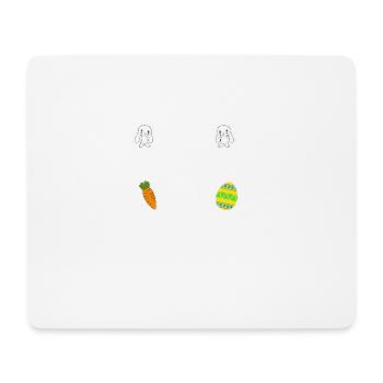 Ich unterrichte die süßesten Häschen im Patch Ostern - Mousepad (Querformat) - Weiß - Vorne