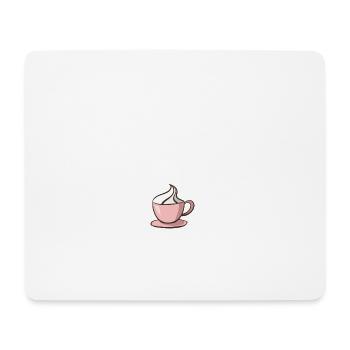 Conception drôle d'espresso de cappuccino de café - Tapis de souris (format paysage) - blanc - Devant