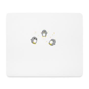 Pinguin - Weltall - Geschenk - Süß - Pinguine - Mousepad (Querformat) - Weiß - Vorne