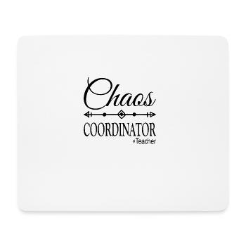 Coordinateur Chaos #Teacher - Tapis de souris (format paysage) - blanc - Devant